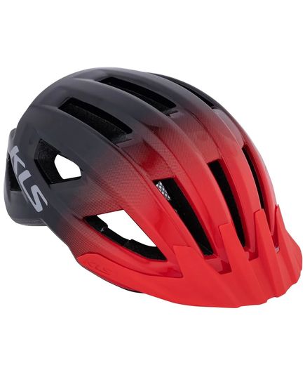 Шлем с мигалкой KLS DAZE LUMIO 022 red, Цвет: Красный, Размер шлема: L/XL (58-61 см), изображение 2