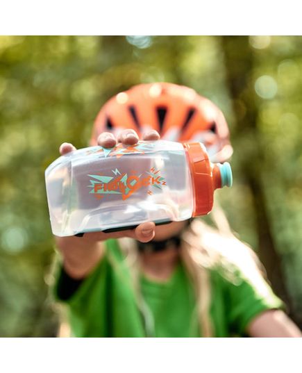 Фляга с коннектором и базой FIDLOCK TWIST bottle 450мл., универсальная база, прозрачный/белый, изображение 4