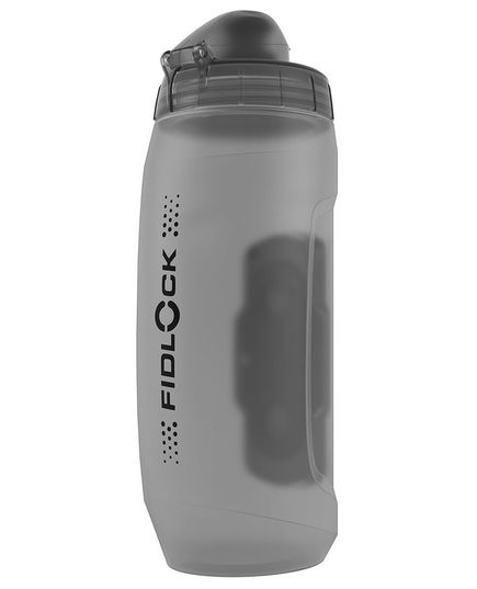 Фляга з конектором та базою FIDLOCK TWIST bottle 590мл., універсальна база, прозорий / чорний, зображення 2