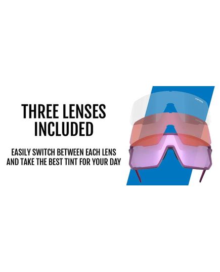 Окуляри Tifosi Moab, колір оправи  Plum Passion, три лінзи Clarion Deep Purple/AC Red/Clear, зображення 5