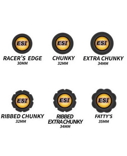 Гріпси ESI Ribbed Extra Chunky Black Silicone Bicycle Grips, зображення 3