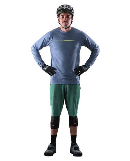 Джерси TLD SKYLINE AIR LS JERSEY [CHANNEL GRAY], Цвет: Голубой, Размер: L, изображение 3