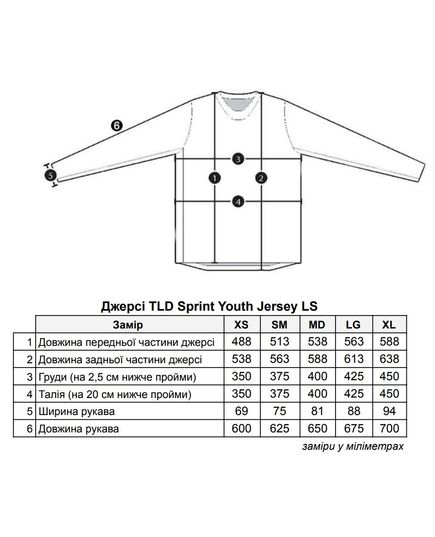 Дитяча Джерсі TLD Sprint Jersey, Brushed [MARINE / TEAL], зображення 3