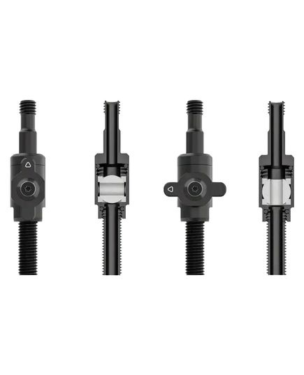 Вентилі для безкамерних коліс MUC-OFF BIG B.HY. M чорні, Колір: Чорний, зображення 2