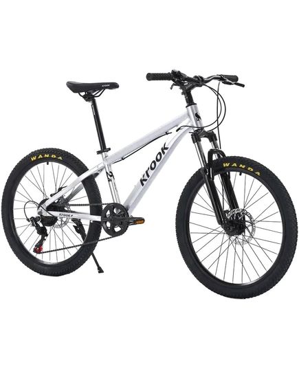 Велосипед 24" Krook 24 2025 сірий, Колір: Сріблястий, Діаметр колеса: 24", зображення 3