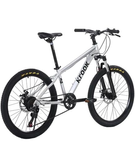 Велосипед 24" Krook 24 2025 сірий, Колір: Сріблястий, Діаметр колеса: 24", зображення 2