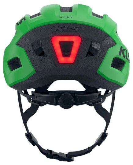 Шолом з мигалкою KLS Daze Lumio (USB Type-C), зелений, Колір: Зелений, Розмір шолома: M/L (55-58 см), зображення 3