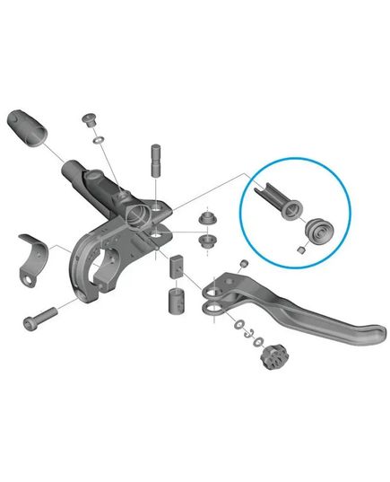 Діафрагма гальмівної ручки Shimano BL-M9120 / BL-M8100 / BL-T8100 / BL-M7100, зображення 3