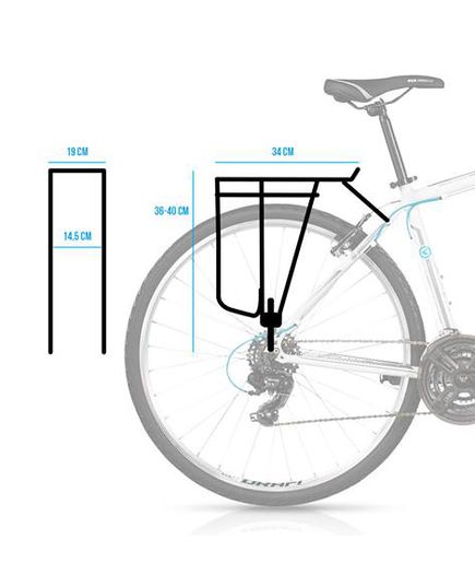 Багажник ONRIDE Trunk 26˝-29˝ для дискових гальм чорний, зображення 2