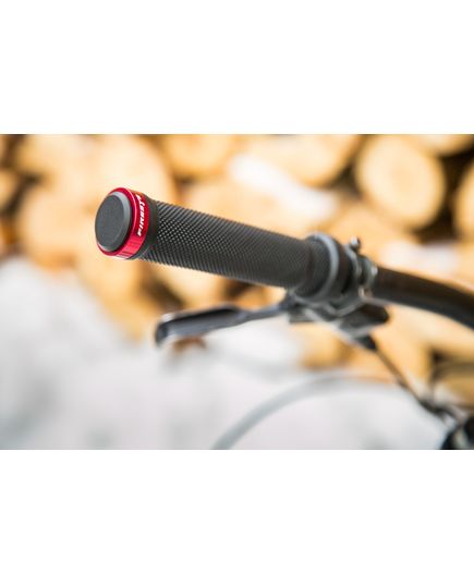 Ручки руля FireEye Stripper No.2 140 мм, з замками, чорний, зображення 2