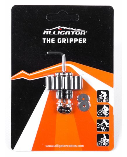 Тримач гідролінії Alligator на раму / вилку Gripper (I) чорний, зображення 2