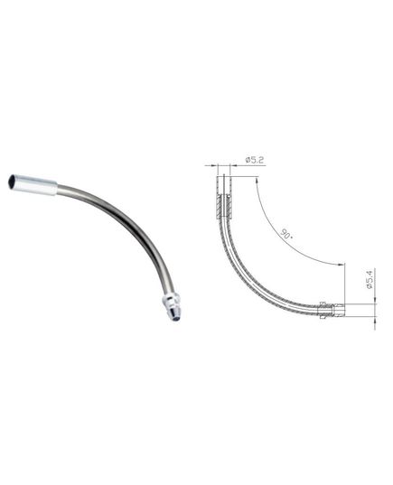 Спрямовуюча трубка гальмівного тросика Alligator 90º, зображення 3