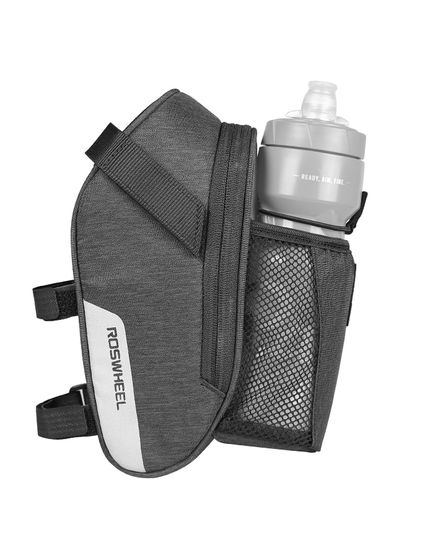 Сумка під сідло Roswheel 131464 з кишенею для пляшки чорний, зображення 3