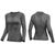 Термобілизна жіноча R2 LADY (верх з довгим рукавом) чорний/сірий, Розмір: S
