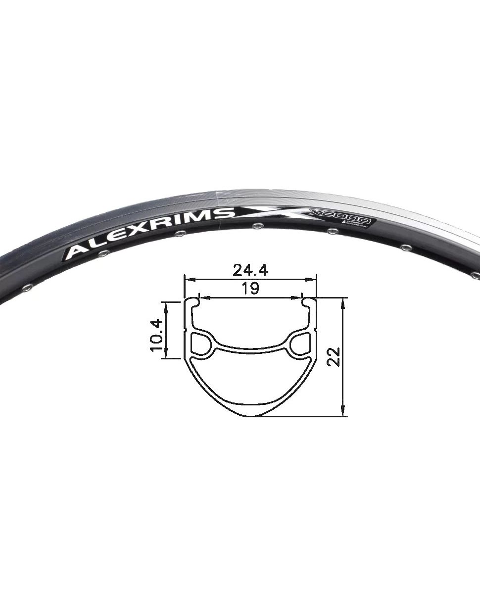 Обід Alex Rims X2000 CSW SSE AV, 26